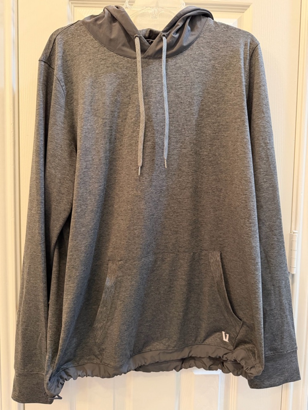 Vuori Mens Large Sunday Element Hoodie Charcoal Heather Pullover Athleisure V264
